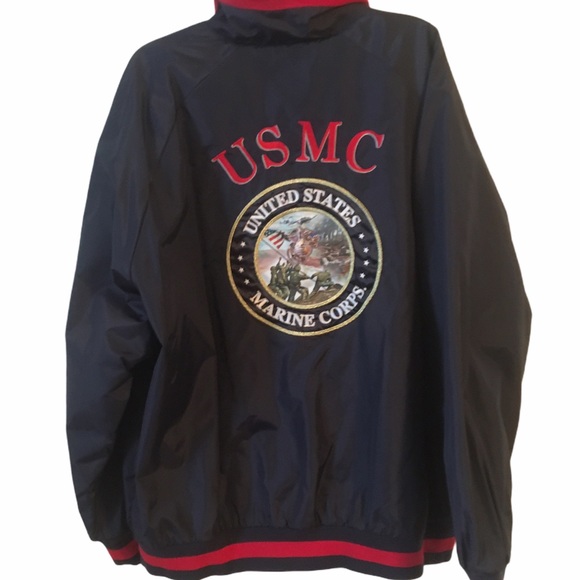 USMC Jackets & Coats Vintage Reversible Marine Corps Windbreaker